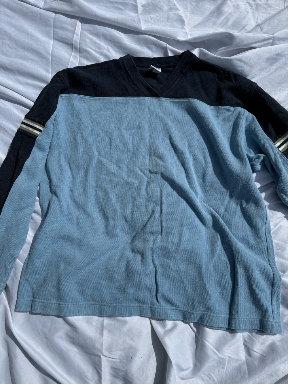 Old Navy Blue V-Neck Cotton Tee